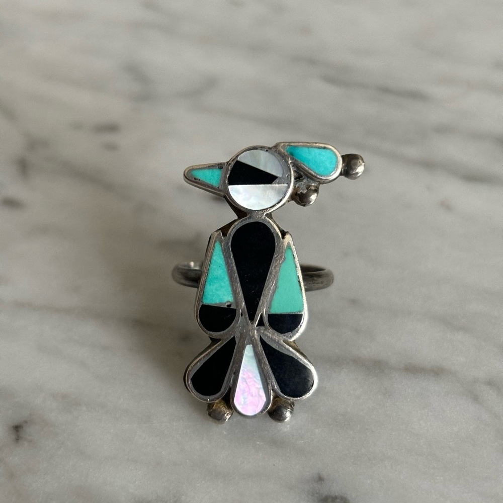 Sterling Silver Bird Ring - image 1